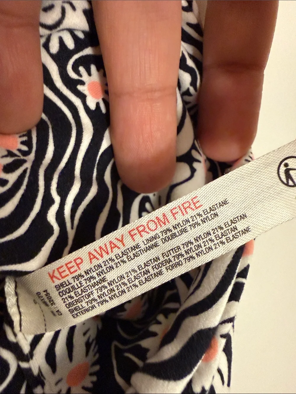 FP Movement by Free People Black, White & Coral Floral Wave Tank - Picture 3 of 5